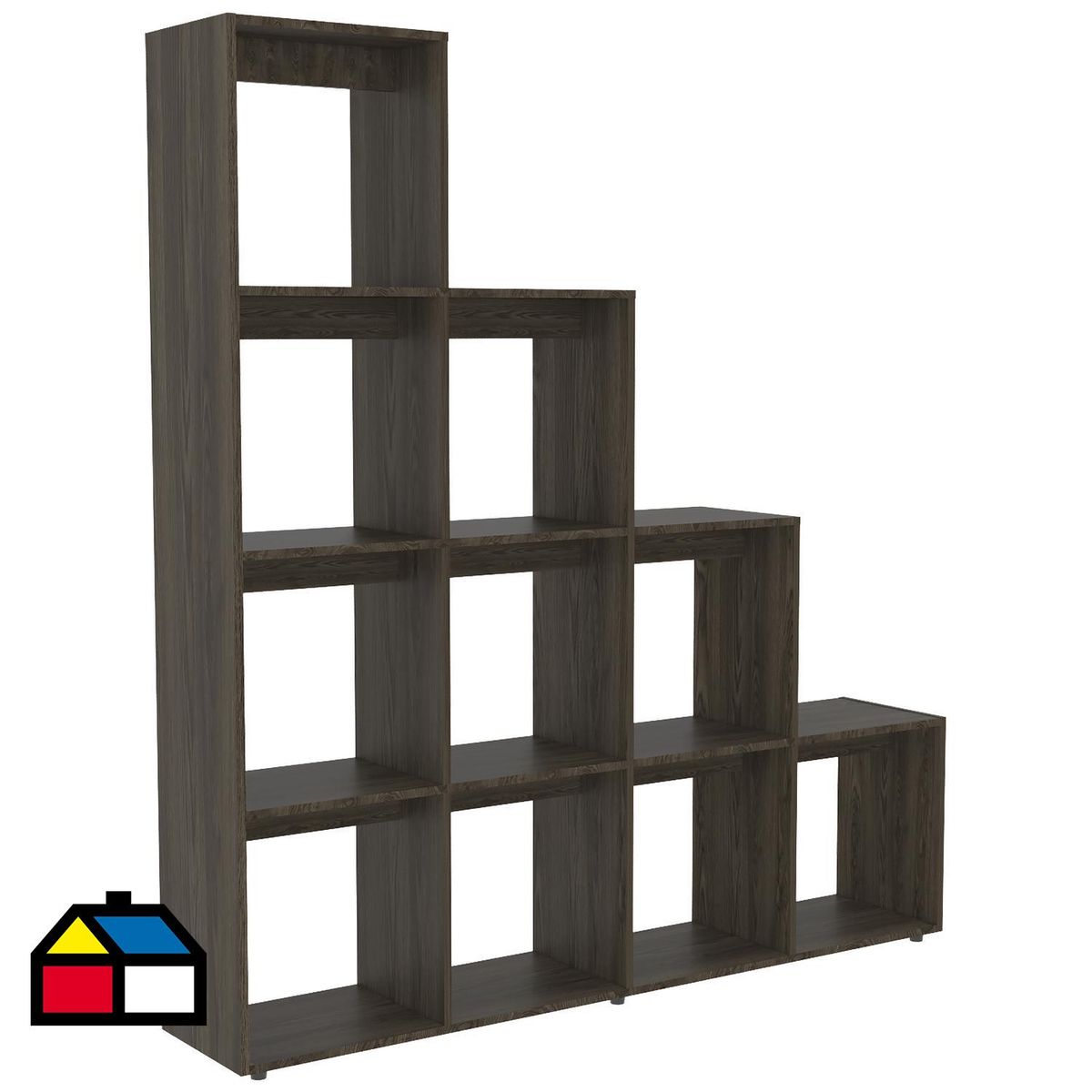 TUHOME - Estante Beijing Melamina 13 Nivel(es) 155.1x170x30 cm Coñac