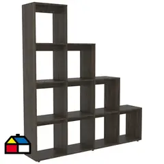 TUHOME - Estante Beijing Melamina 13 Nivel(es) 155.1x170x30 cm Coñac