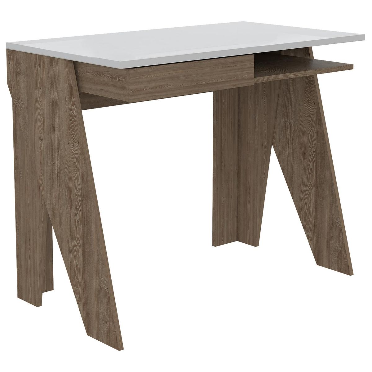 TUHOME - Escritorio 91x51,5x75 cm MDF miel