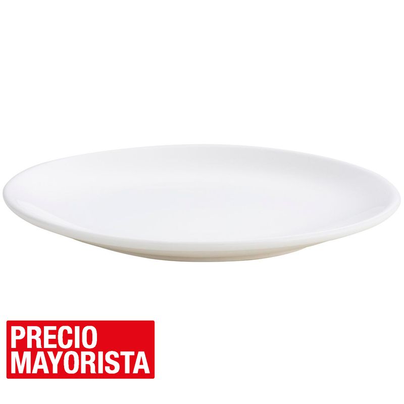 HALLEN - Plato 20,4 cm redondo blanco
