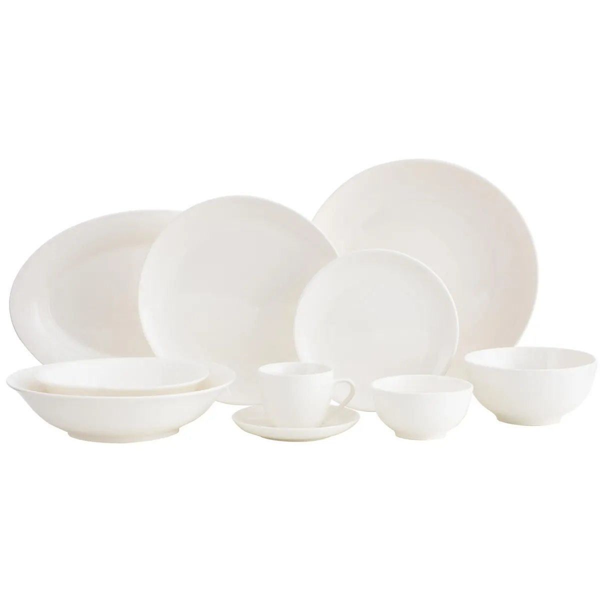 HALLEN - Taza 260 ml Porcelana Blanco