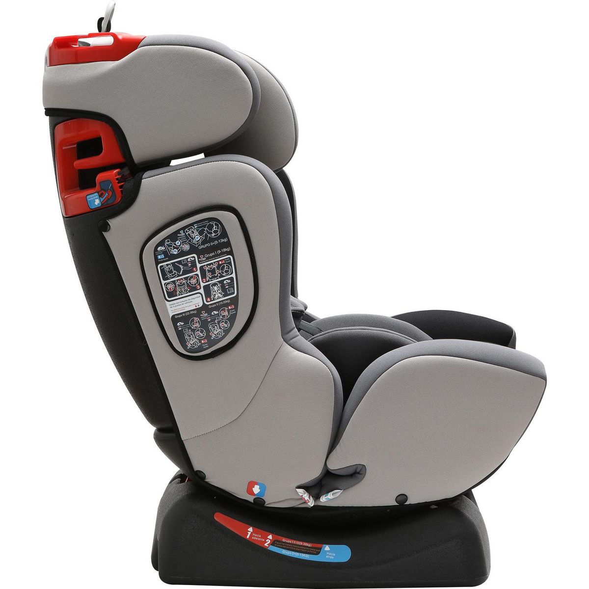 KIDSCOOL - Silla de auto negro/gris