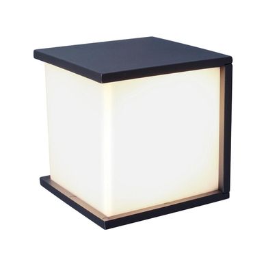 Aplique  Lutec negro 15w 800lm 3000k ip44.