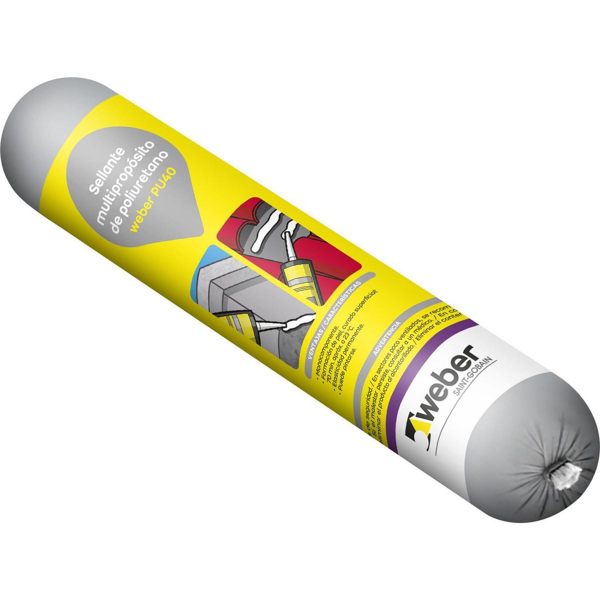 WEBER SOLCROM - Weber pu40 600 ml blanco