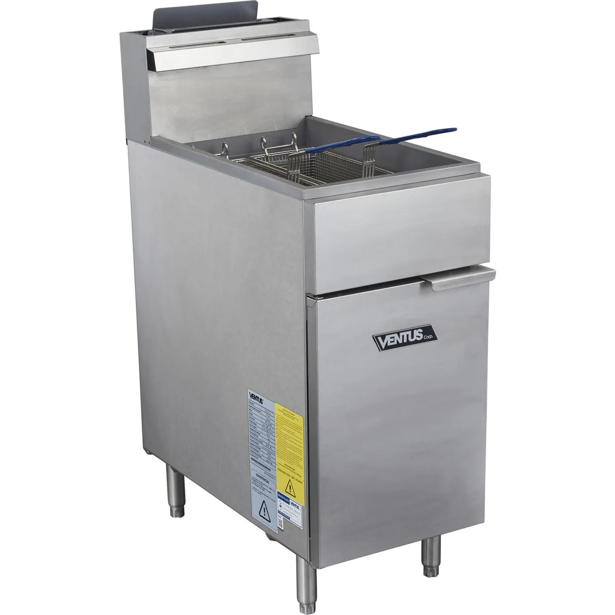 VENTUS - Freidora A Gas 2 Canastillos Alta Producción