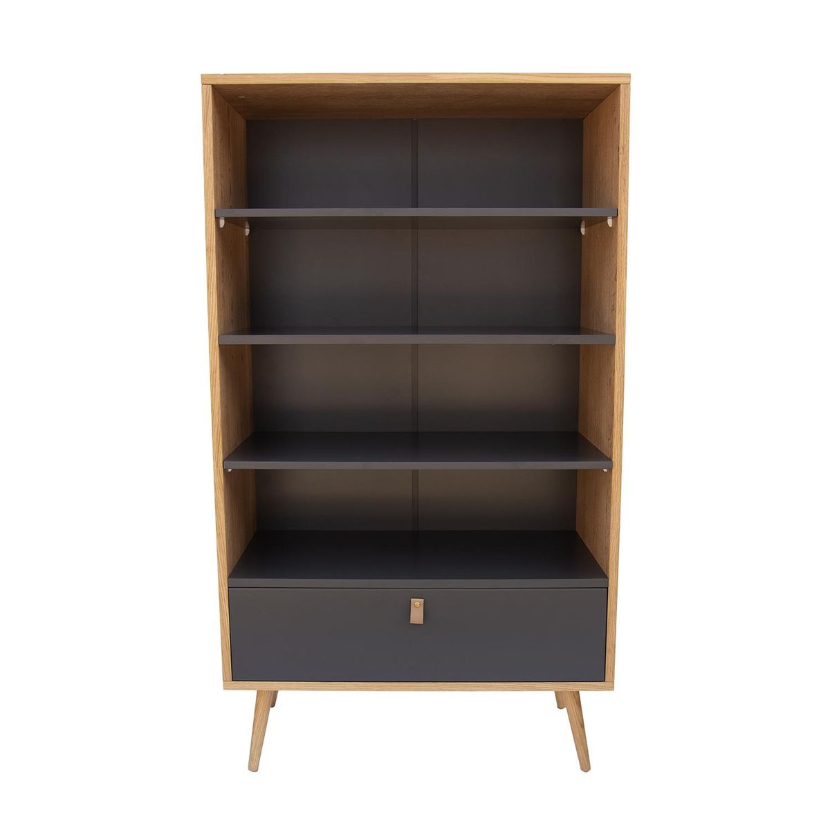 WHITE MARKET - Vitrina lugano 140x80x40 cm café