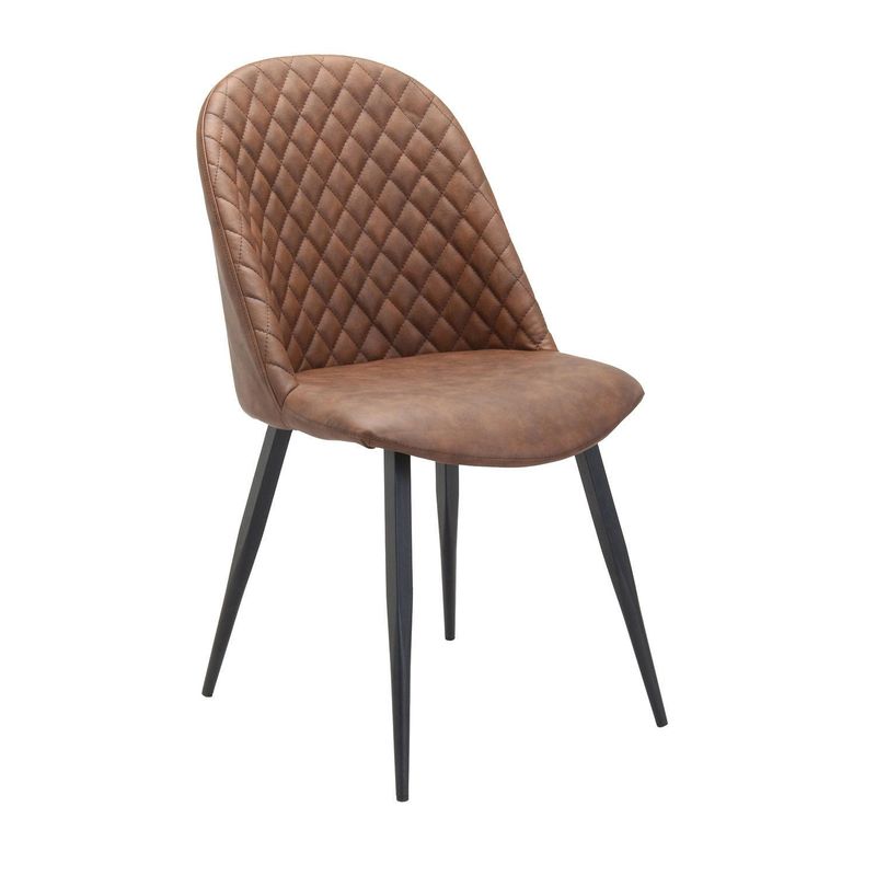 WHITE MARKET - Silla Brujas Café oscuro 87x47x57 cm
