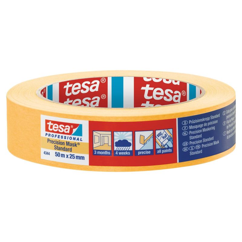 TESA - Cinta de enmascarar de precisión interior 50m x 25mm