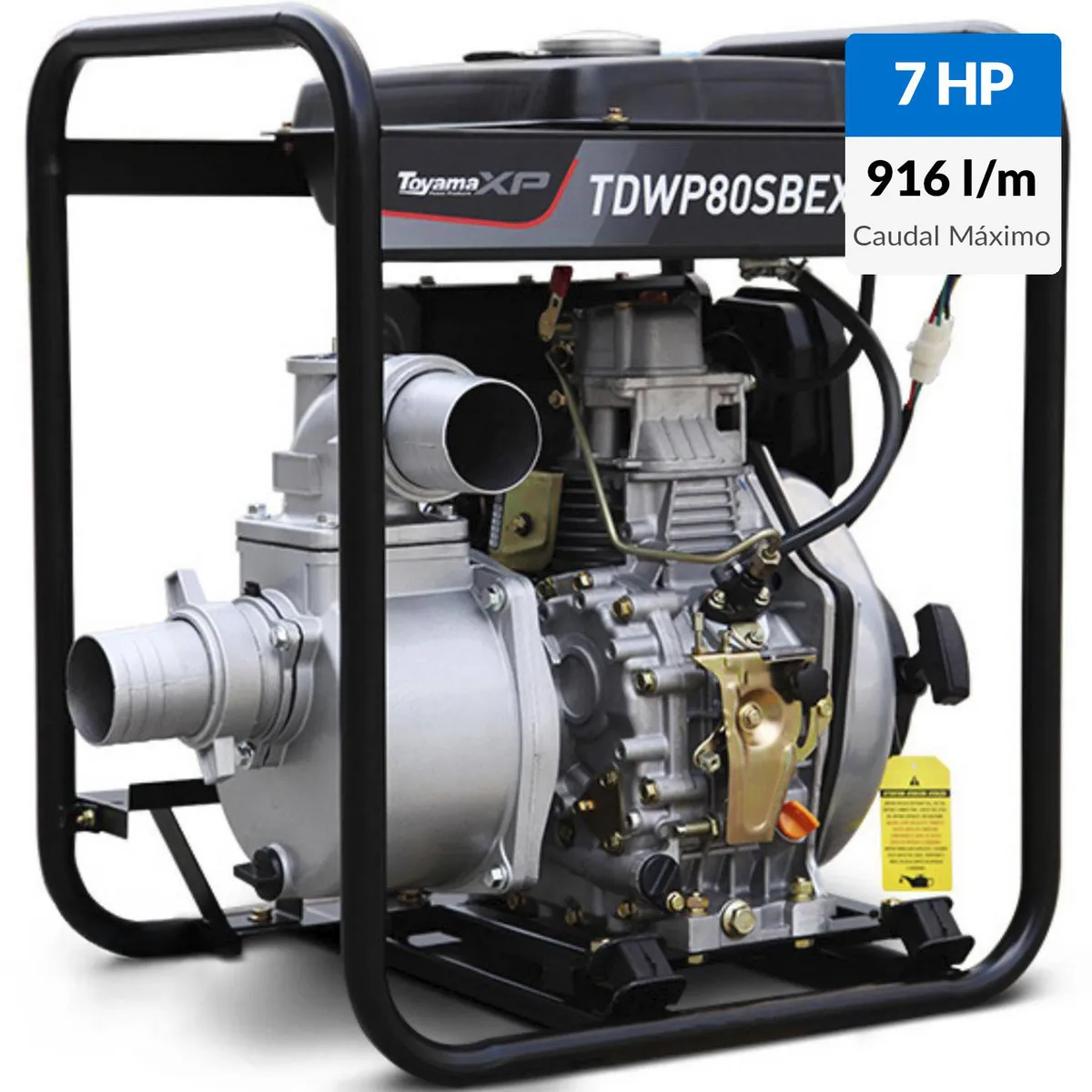 TOYAMA - Motobomba Diesel 3 X3" Partida Electrica Tdwp80Sbexp