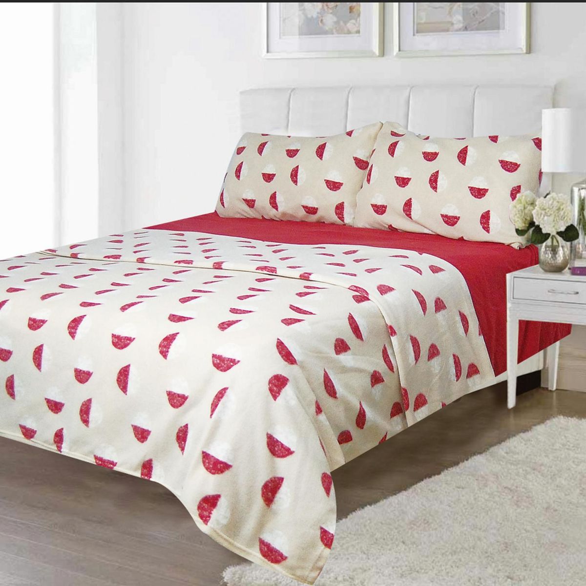 DORAL - Sábana Polar Estampada 1.5 plazas Multicolor