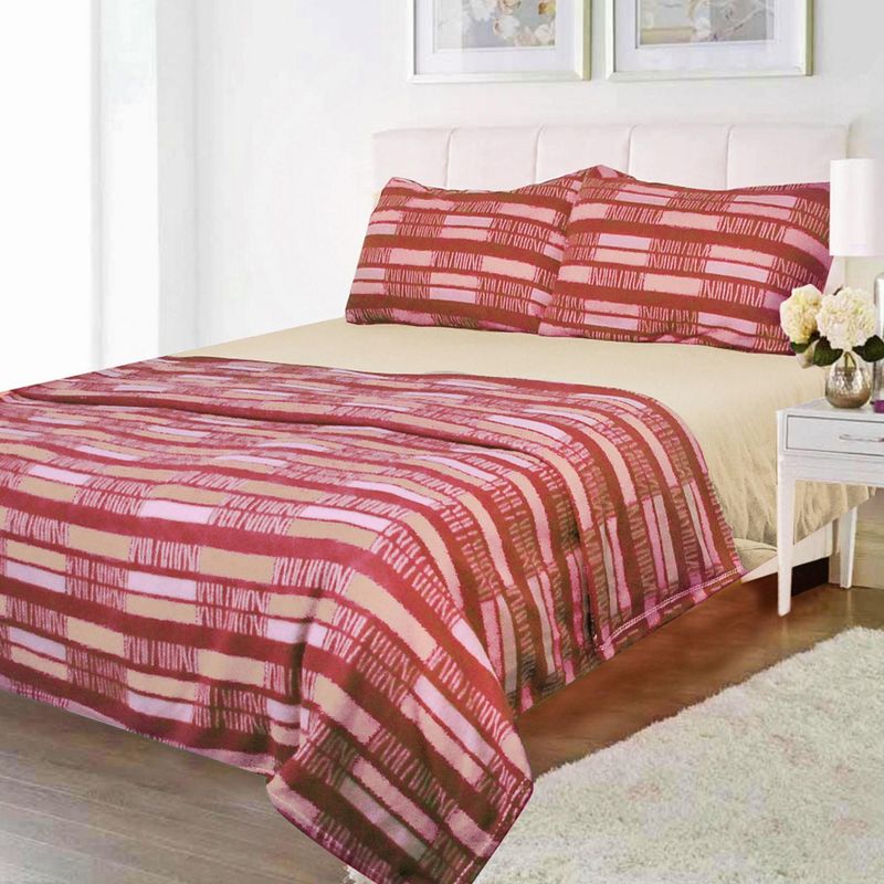 DORAL - Sábana Polar Estampada 2 plazas Multicolor