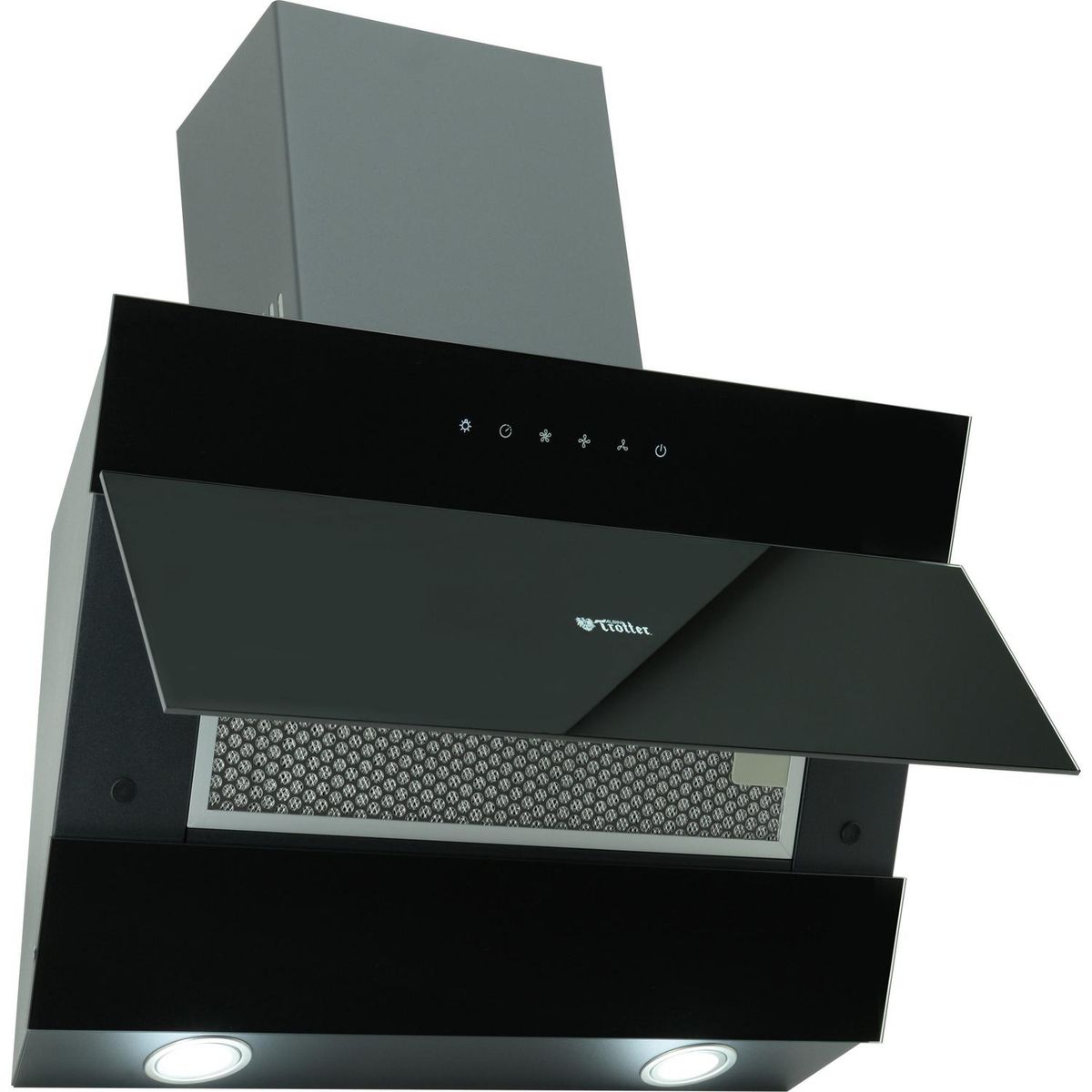 ALBIN TROTTER - Campana Decorativa 60 cm Negro/Inox AT-XN REIN SCH 60