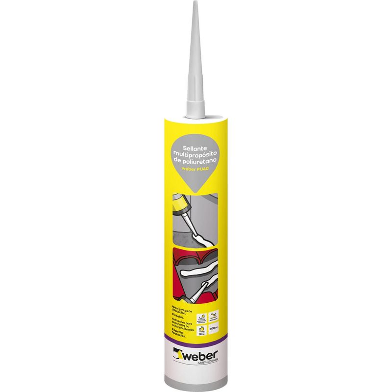 WEBER SOLCROM - Weber pu40 300 ml blanco