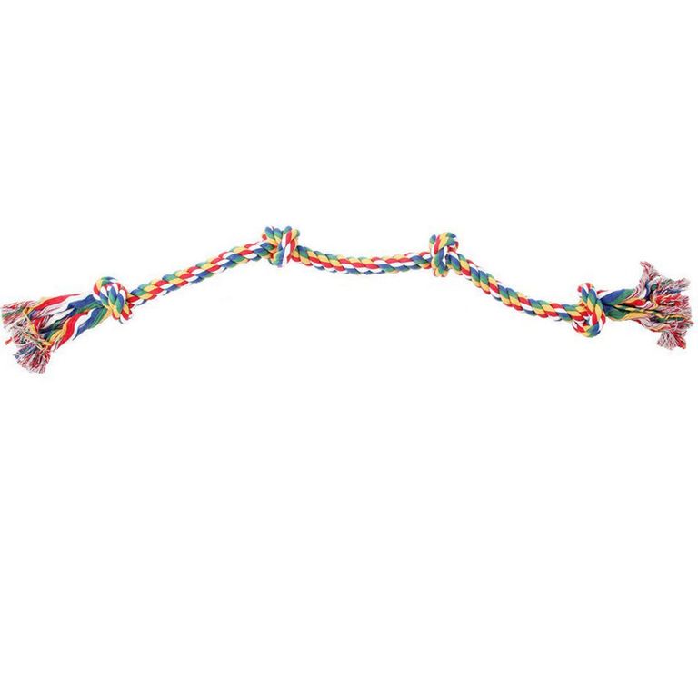 Cuerda nudos para perro 91 cm multicolor