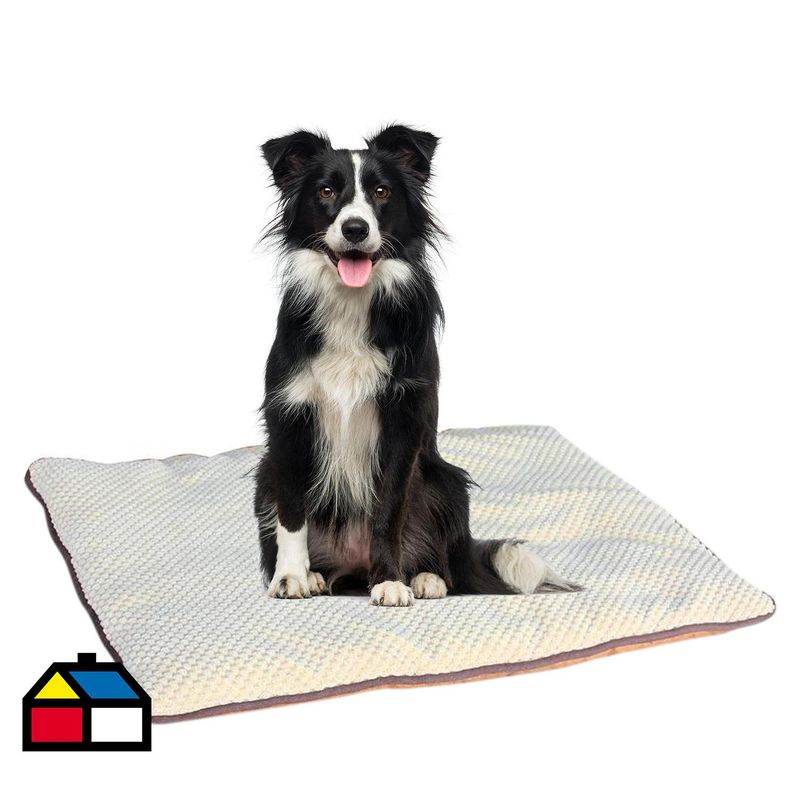 PAWISE - Cama Talla XL para Perro 3x70x114 cm Beige