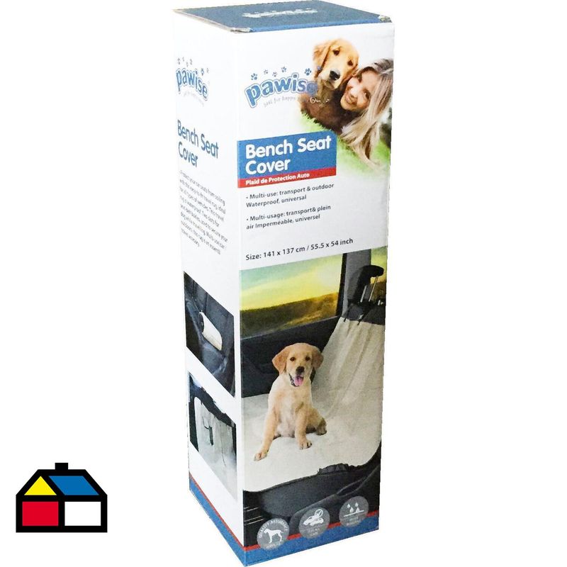 PAWISE - Funda protectora autos para mascotas tela impermeable beige
