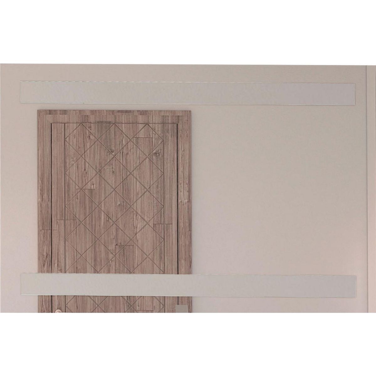 TUHOME - Espejo Baño Forma Rectangular 90x60 cm Gris Udine