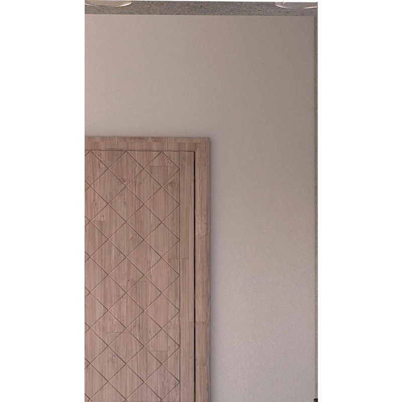 TUHOME - Espejo Baño Forma Rectangular 51x90 cm Gris Garda