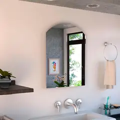TUHOME - Espejo Baño Otra 45x60 cm Gris Affi