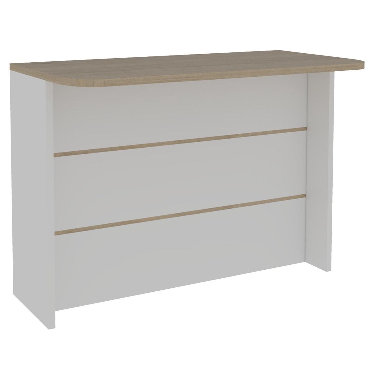 TUHOME - Isla de cocina 120x60x90 cm rovere