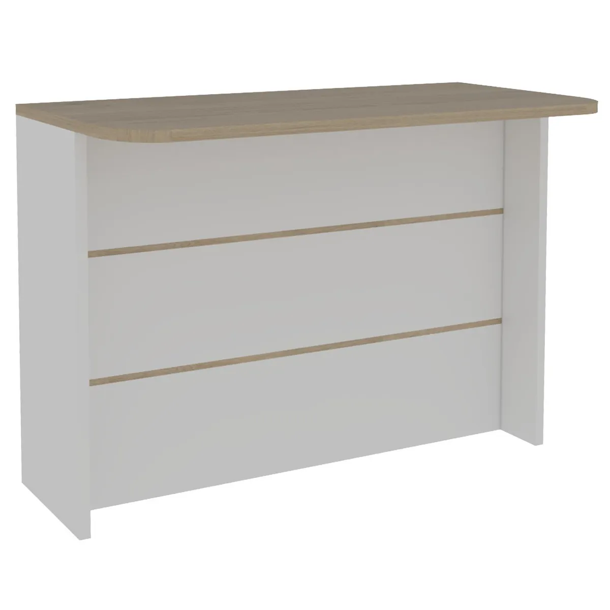 TUHOME - Isla de cocina 120x60x90 cm rovere