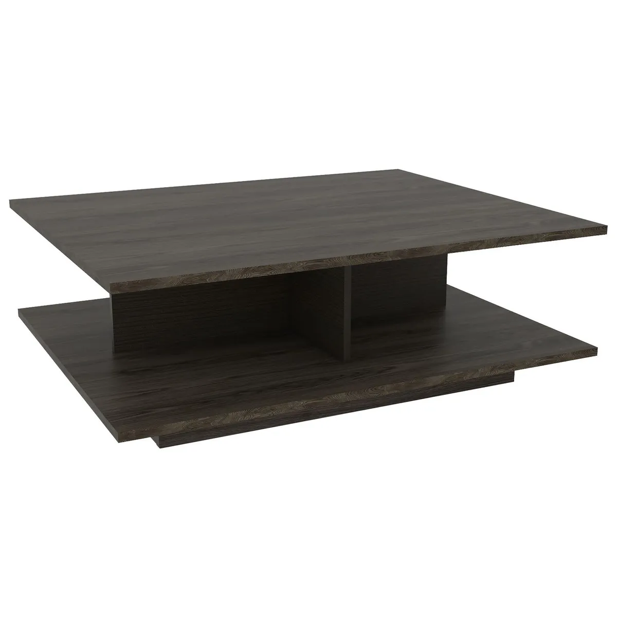 TUHOME - Mesa de centro 100x80x35 cm coñac