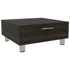 TUHOME - Mesa de centro 60x60x26,3 cm coñac