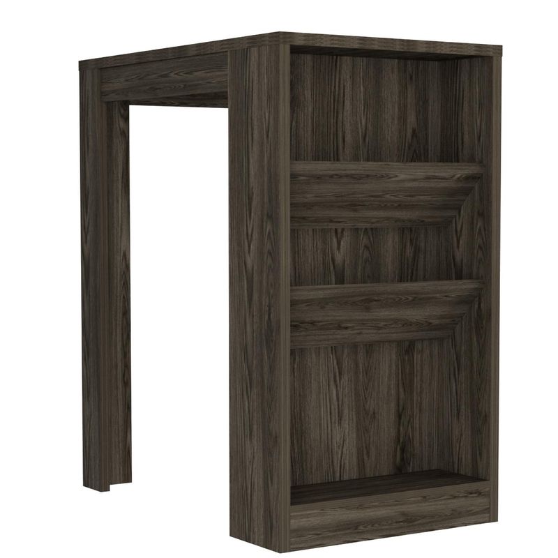 TUHOME - Mesa de Bar Syrah 91x105.3x58 cm Coñac