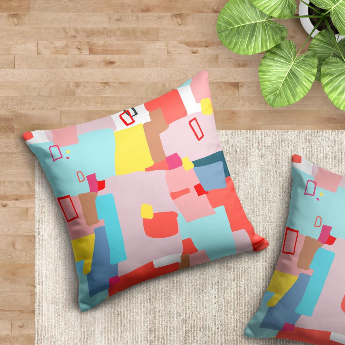 IMPRESIONARTE - Cojín de piso windows of possibility 100x100 cm