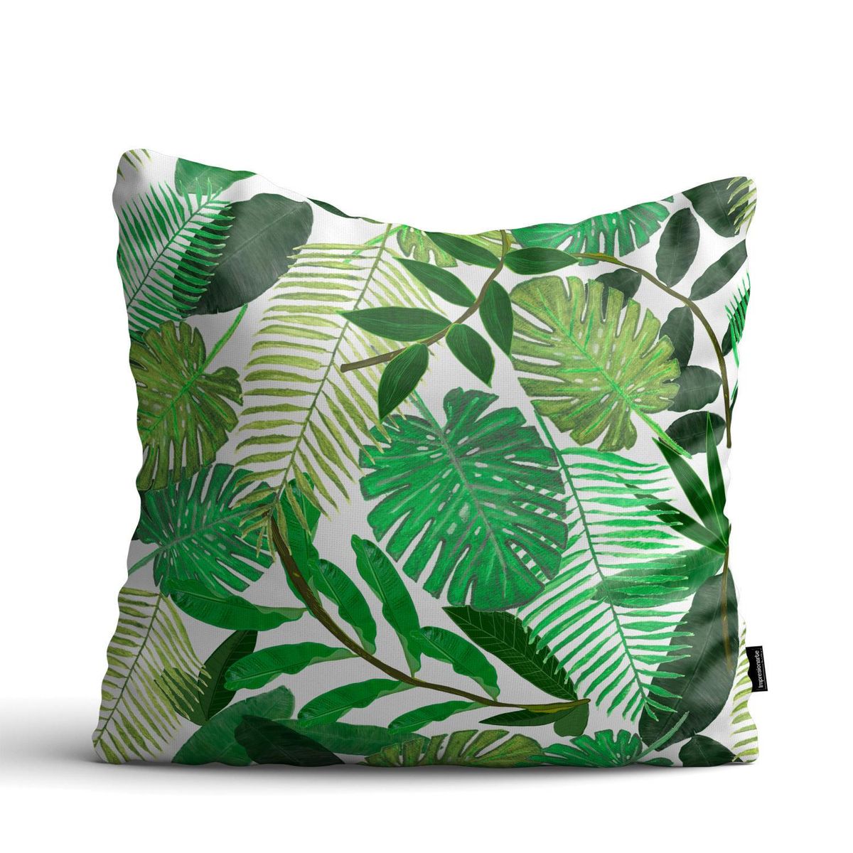 IMPRESIONARTE - Cojín de piso green tropical 100x100 cm