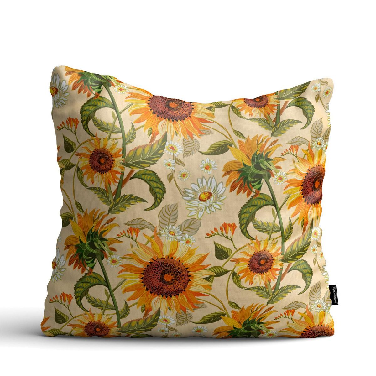 IMPRESIONARTE - Cojín de piso sunflowers 100x100 cm