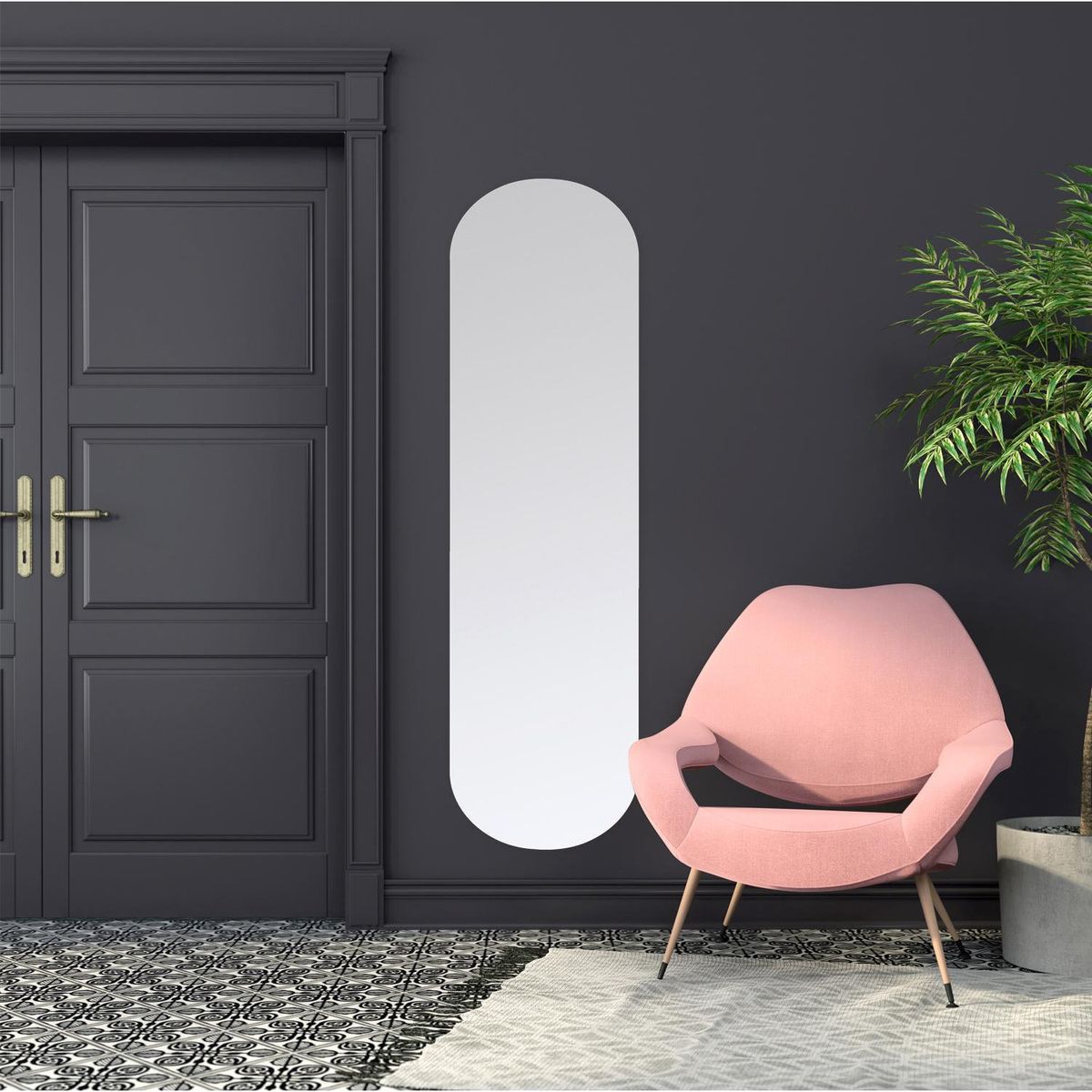 IMPRESIONARTE - Espejo Belga pill 40X140 cm