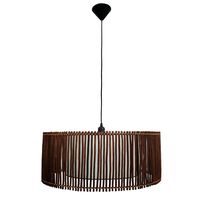 Lámpara Colgante Catalina Mimbre Café 60 cm