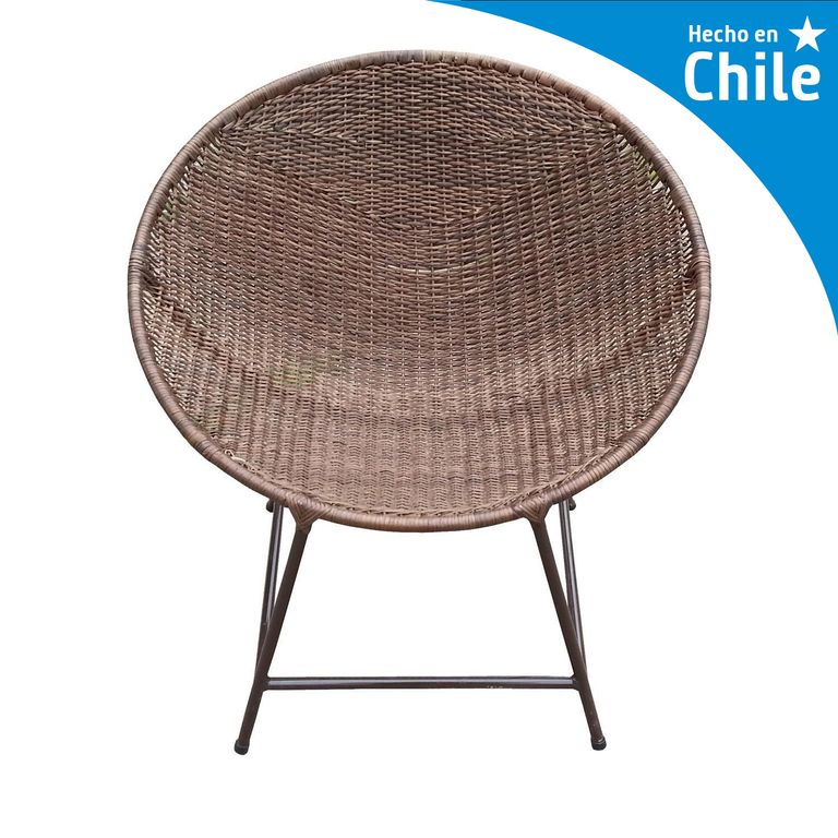 Sillón nido chocolate fibra natural
