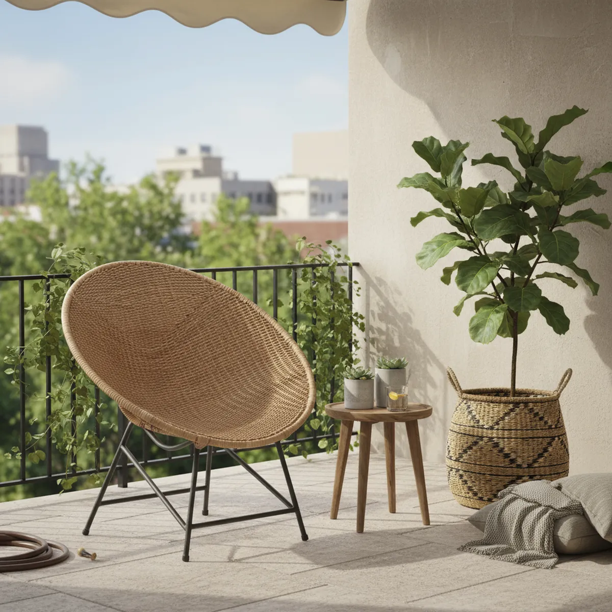 DECO MIMBRE - Sillón nido fibra natural Natural