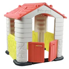 EDU PLAY - Casa de Juegos House Coral 114x121x114 cm Multicolor