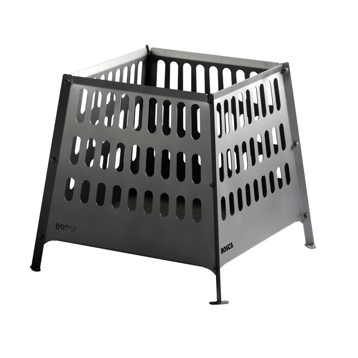 BOSCA - Brasero Armable a Leña Acero laminado A36 Negro