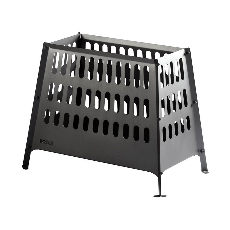 BOSCA - Brasero Armable a Leña Acero laminado A36 Negro