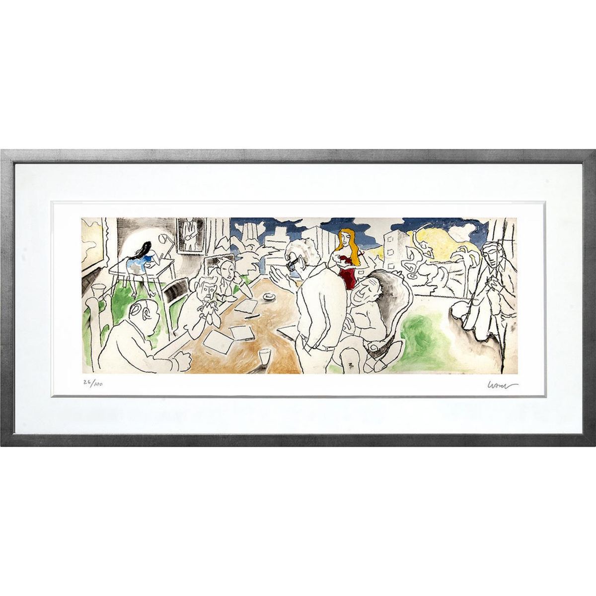 ARTEFACTORY - Cuadro 53x107 cm Oficina artista Andrés Gana