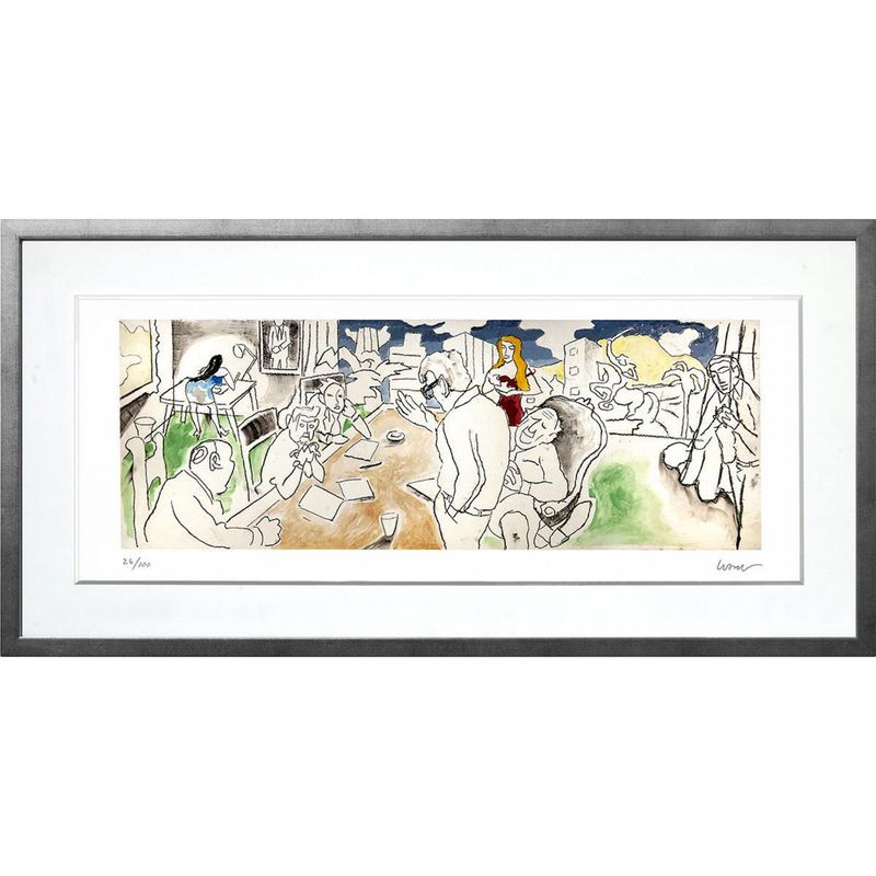ARTEFACTORY - Cuadro 53x107 cm Oficina artista Andrés Gana