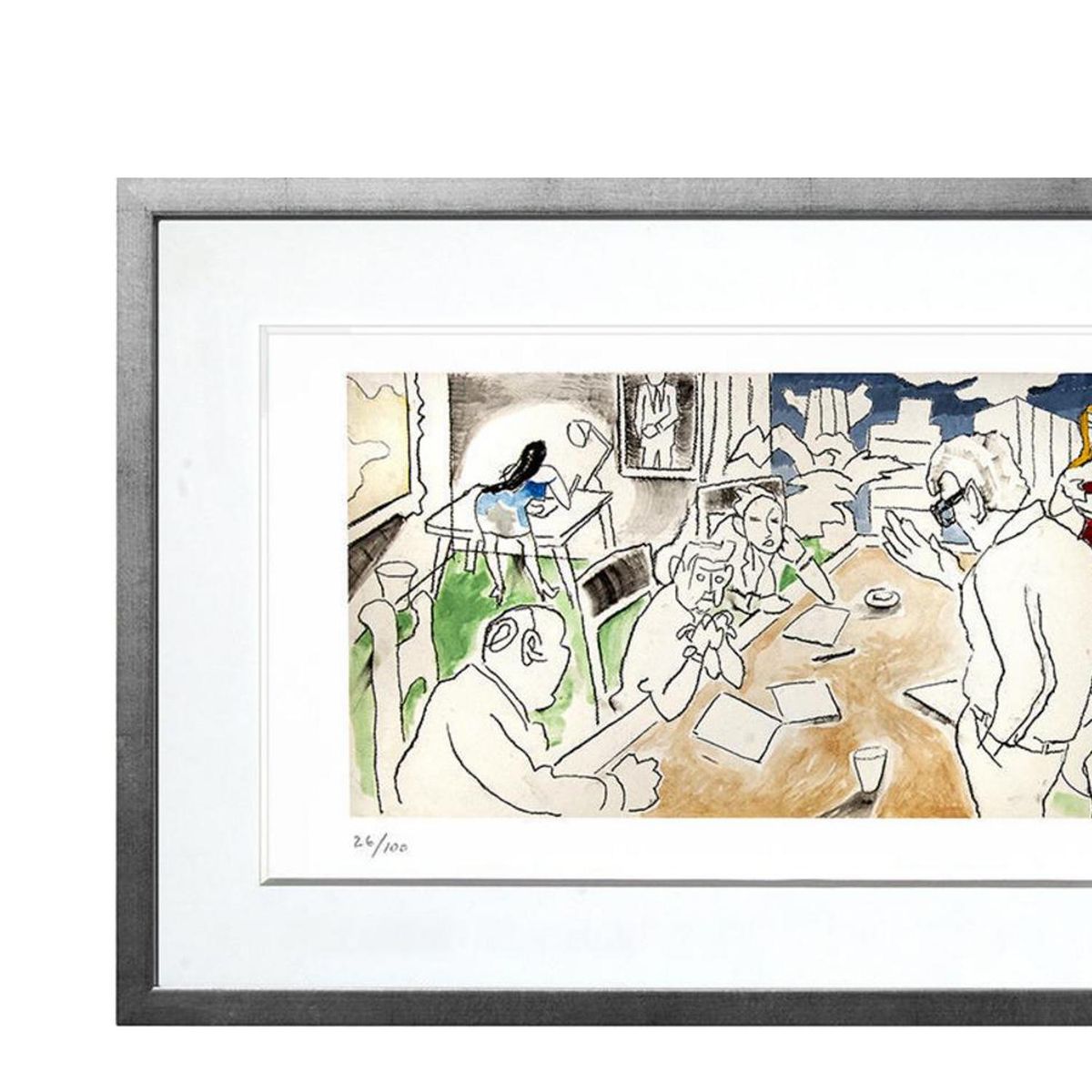 ARTEFACTORY - Cuadro 53x107 cm Oficina artista Andrés Gana