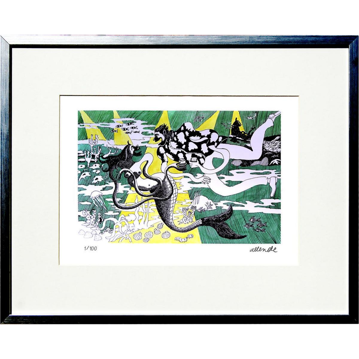 ARTEFACTORY - Cuadro 67x87 cm Sirena artista Fernando Allende