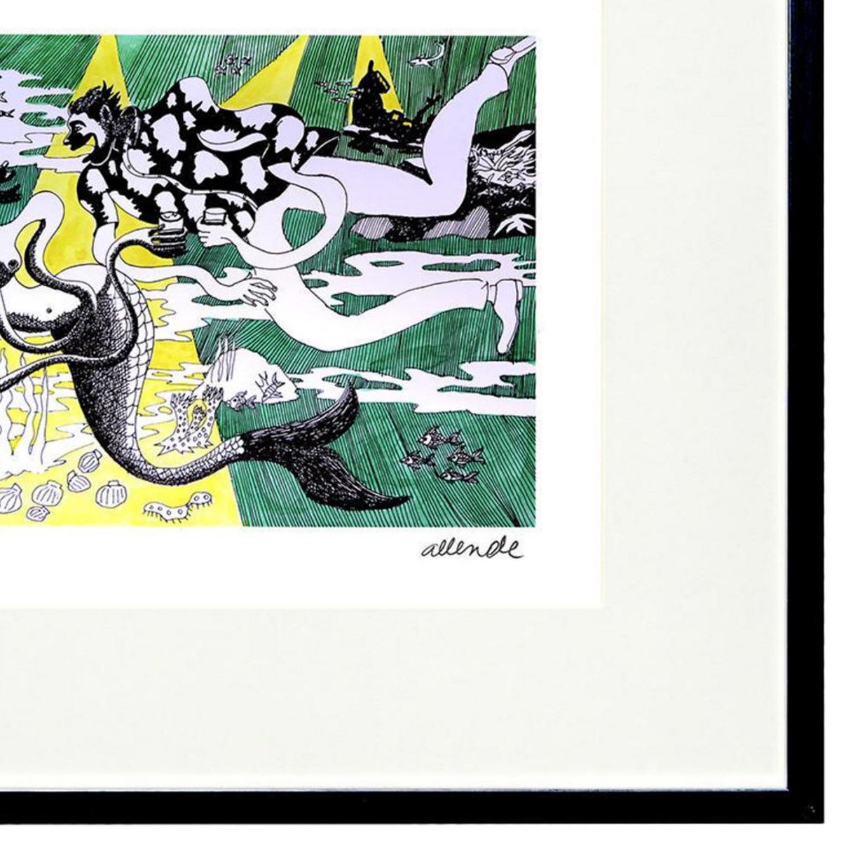 ARTEFACTORY - Cuadro 67x87 cm Sirena artista Fernando Allende