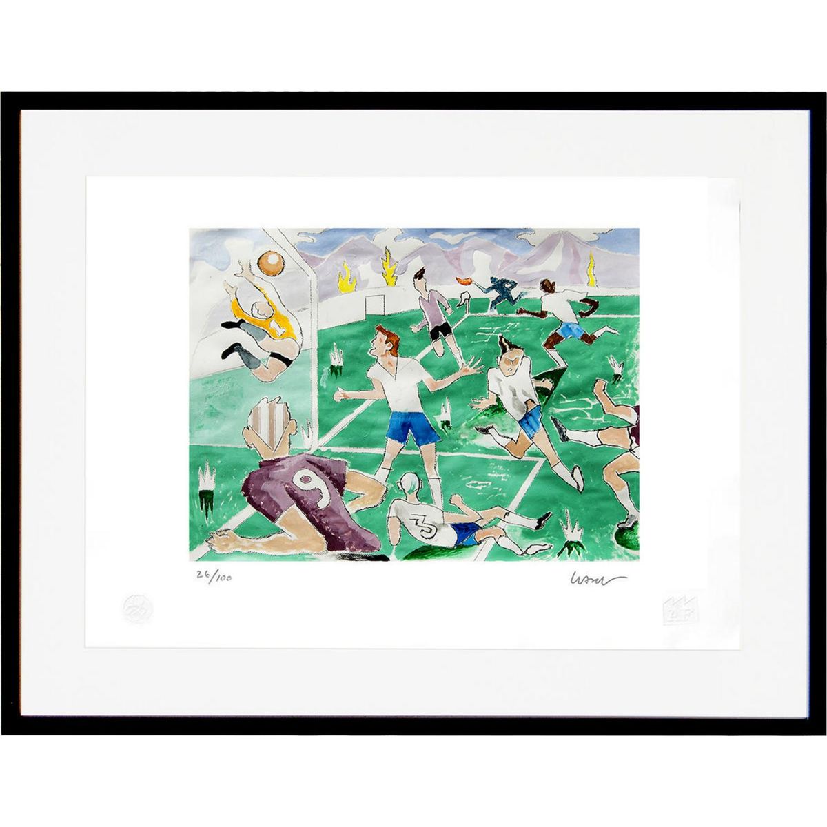 ARTEFACTORY - Cuadro 67x87 cm Fútbol artista Andrés Gana