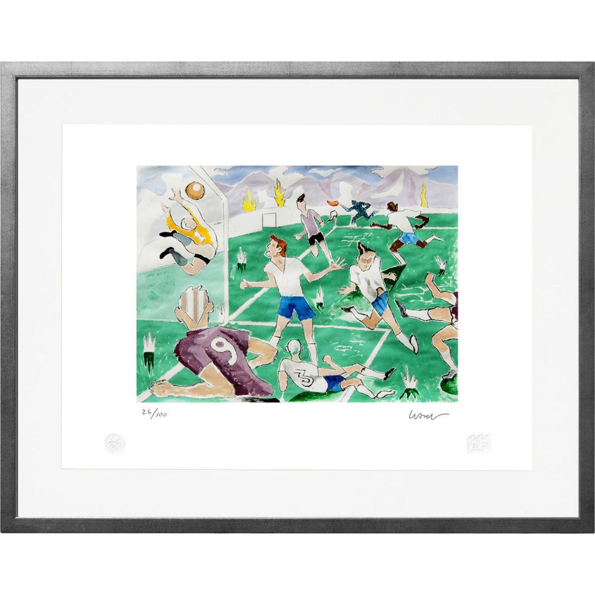 ARTEFACTORY - Cuadro 67x87 cm Fútbol artista Andrés Gana