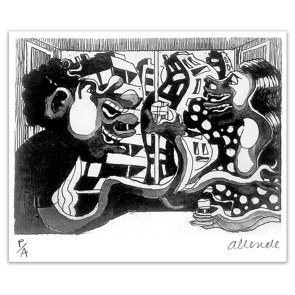 ARTEFACTORY - Grabado 35x50 cm Cita artista Fernando Allende