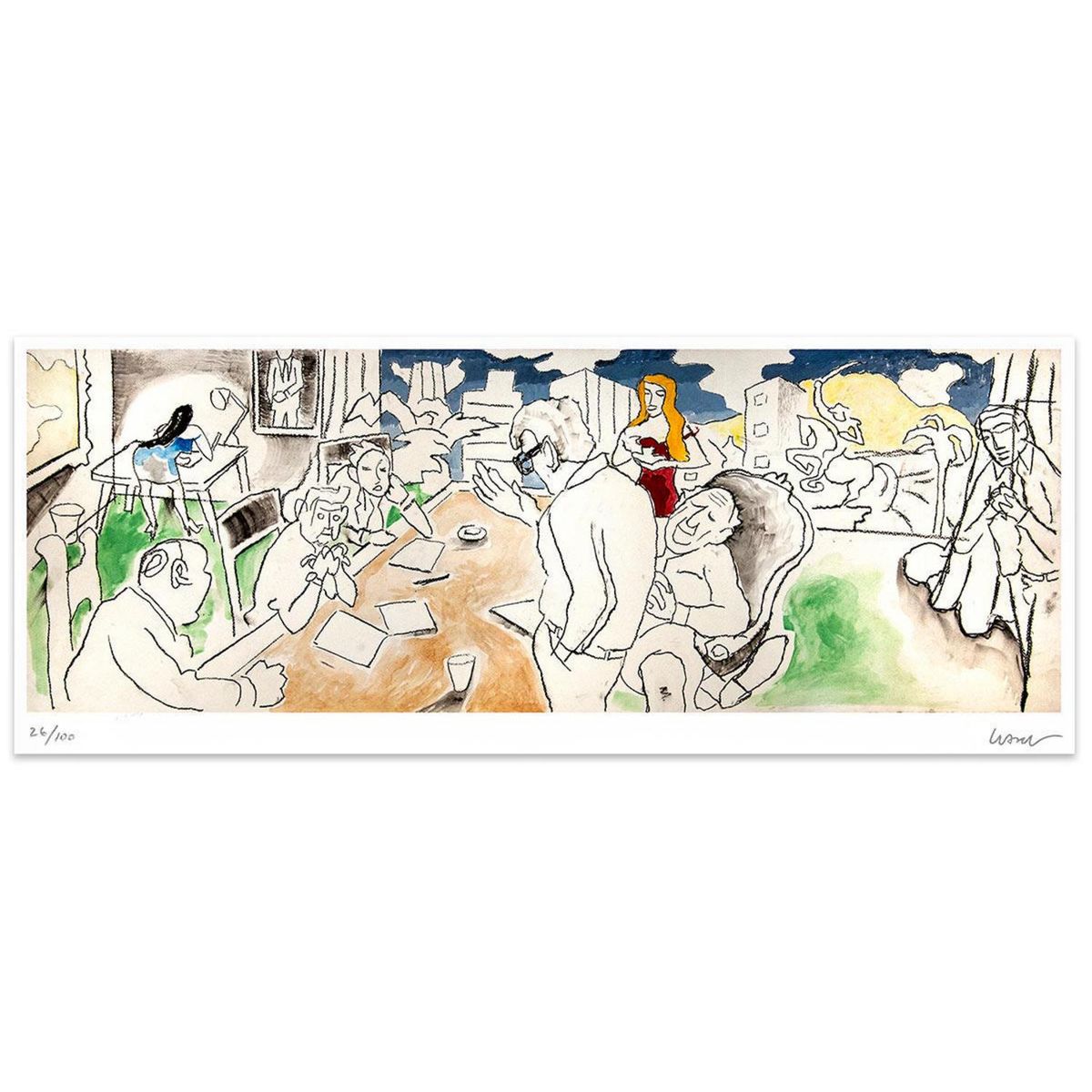 ARTEFACTORY - Grabado 54x100 cm Oficina artista Andrés Gana