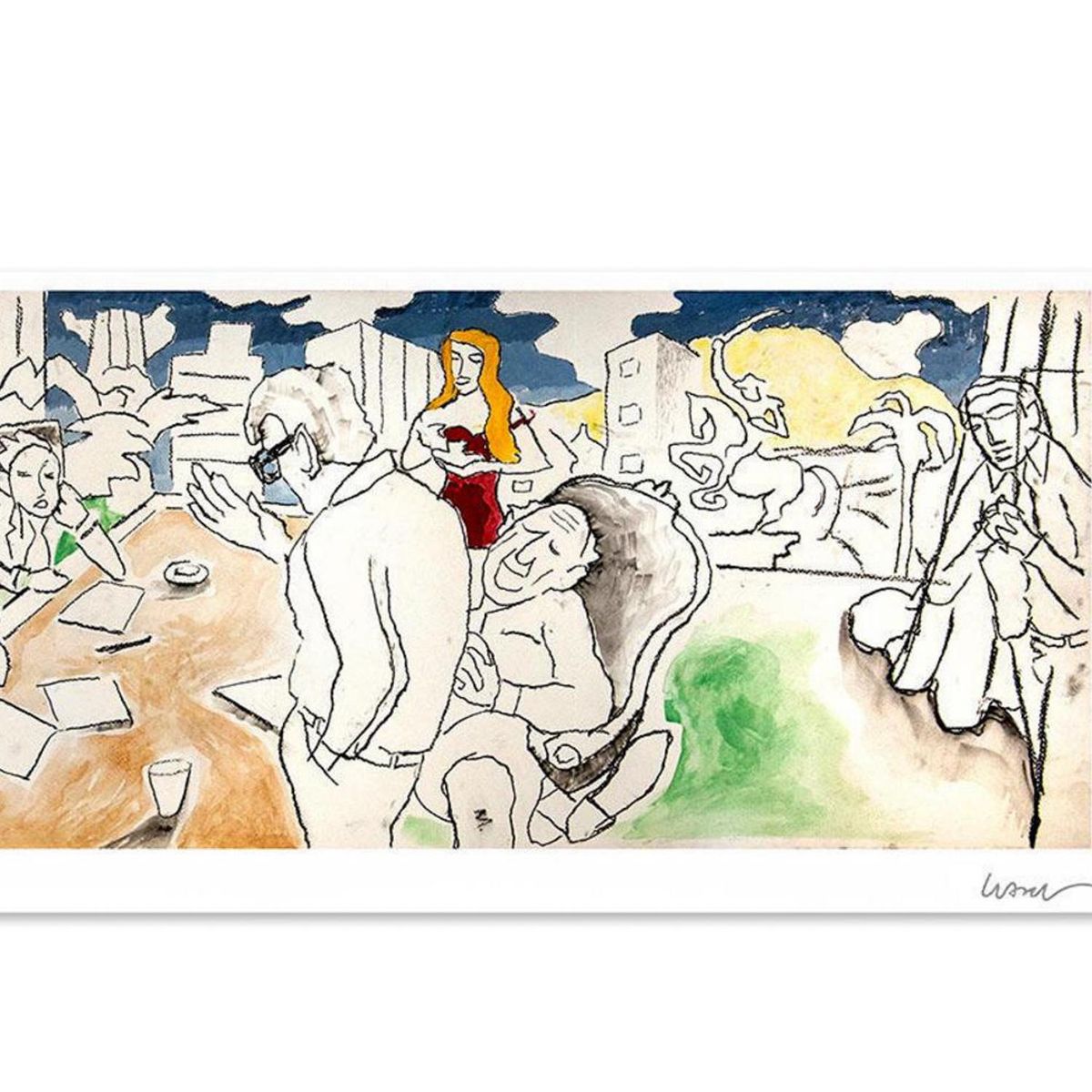 ARTEFACTORY - Grabado 54x100 cm Oficina artista Andrés Gana