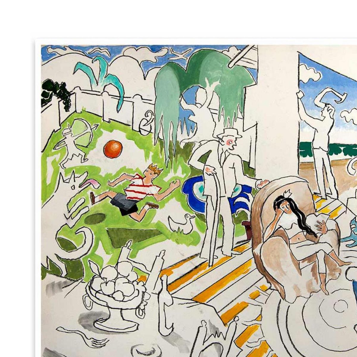 ARTEFACTORY - Grabado 50x70 cm La Familia artista Andrés Gana