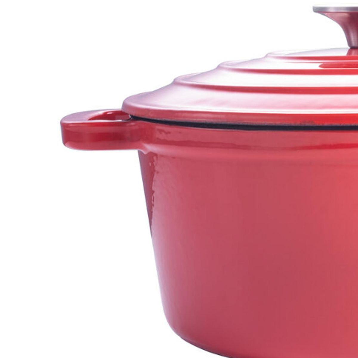 MAGEFESA - Olla con tapa 24 cm hierro roja